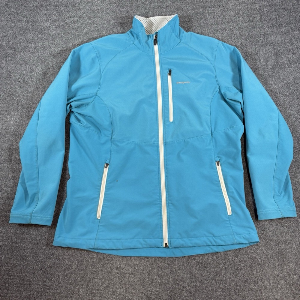Patagonia Jacket Womens Large Blue Integral Soft Shell Full Zip 24946 Outdoors